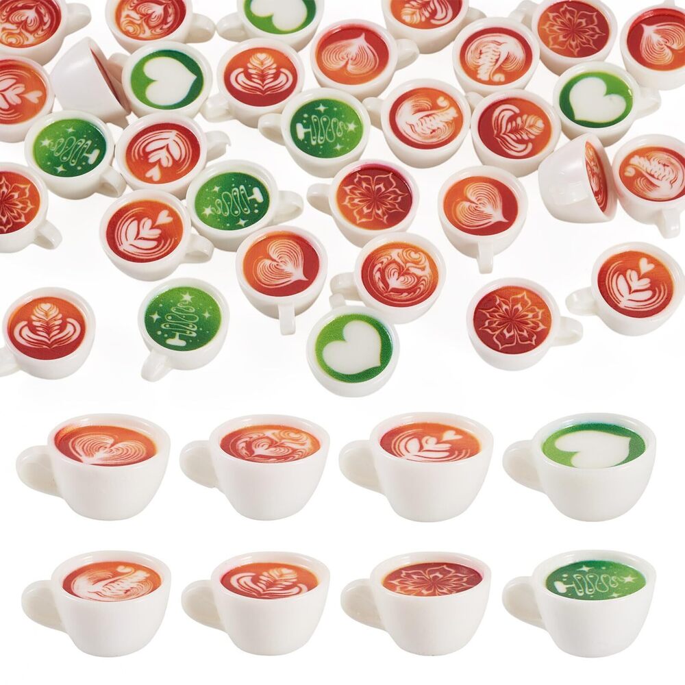 6489 Resin Coffee Charms 3D Cute Imitation Drink Charm Mini Tiny Coffee